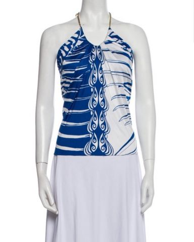 Vintage Emilio Pucci Silk Printed Top | Pickle
