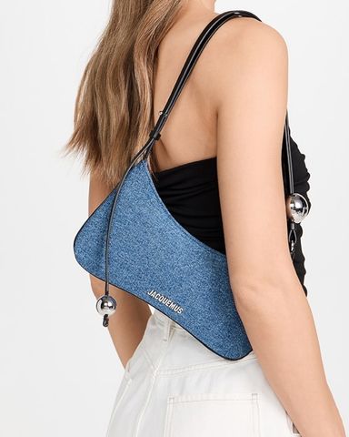 【JILLSTUART】STITCHED COTTON DENIM MINI SHOULDER BAG Jill Stuart Mini Denim Bag | Pickle