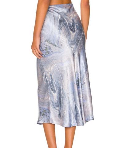 MISA Los Angeles Joseva Skirt In Peacock | Pickle