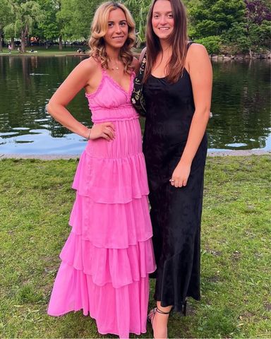 Alice + Olivia Pink Maxi Ruffle Dress | Pickle