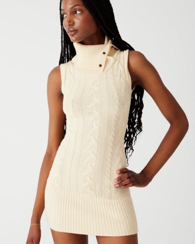 Danielle Guizio Cableknit Sweater Dress | Pickle