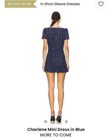 Lumignon original Blue tweed dress ブラック Robin Dress