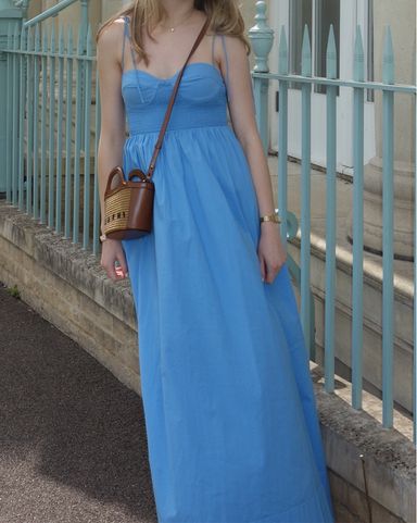 ワンピース STAUD Woman Dress Blue 907291 NVY STAUD: Dress woman - White | Staud dress 907291 online at