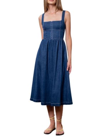 ワンピース Alice + Olivia denim Midi Dress Alice and Olivia Julietta Denim Midi Dress | Bloomingdale's