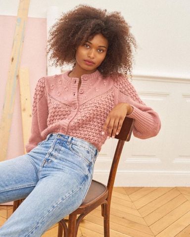 【pi_ske】deres qualia outer cardigan Alexa Logo Cardigan | GUESS Factory