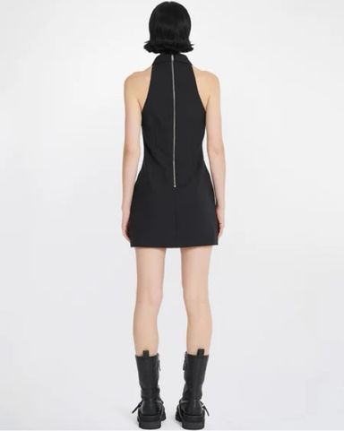【関税込み】Dion Lee ブラック パネル フーディ DION LEE Interlink cutout layered stretch-crepe and ribbed