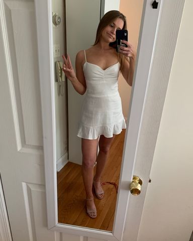 Reformation Juliette Dress In Ivory | Pickle