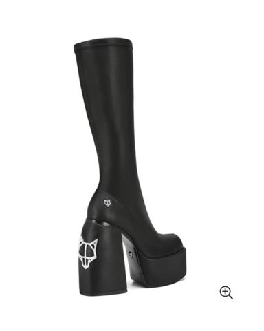 Naked Wolfe Sassy Black Platform Boots | Pickle