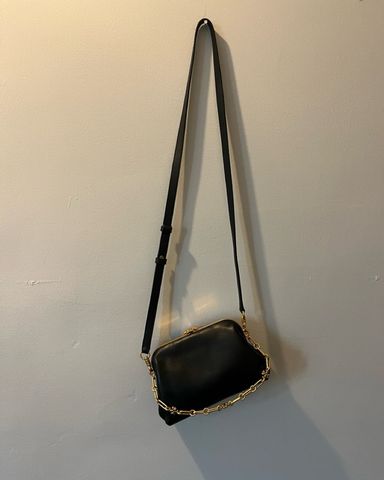 Loewe Bracelet Bag: Gold & Black | Pickle