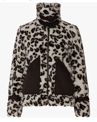 ★ZARA★ ANIMAL PRINT FLOCKED JACKET ANIMAL PRINT FLOCKED JACKET - Brown / White | ZARA United States