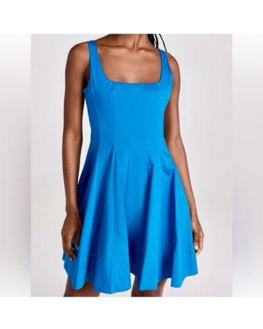 Staud Wells Mini Dress in Blue | Pickle