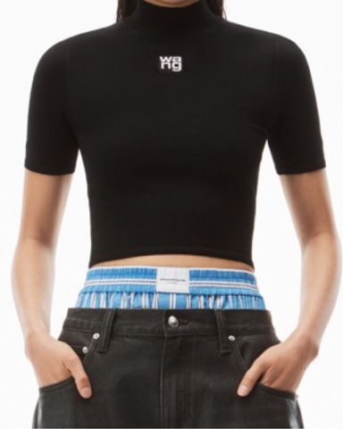Tank Air Black Polo Baby Tee | Pickle