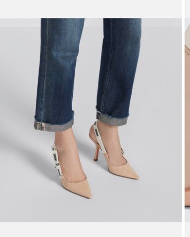Nude dior heels sales