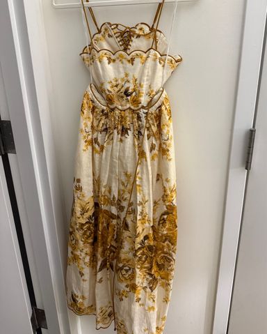Zimmermann Golden Asymmetric Dress | Pickle