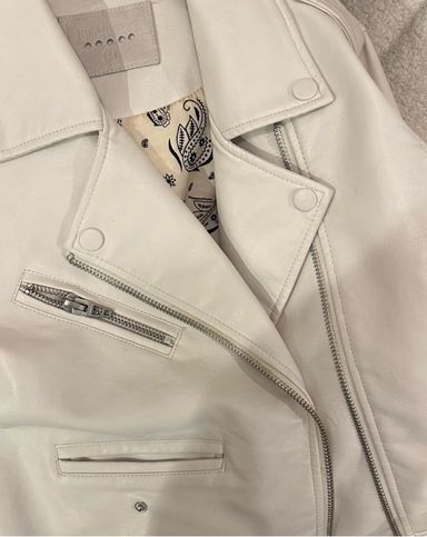 White leather jacket forever 21 best sale