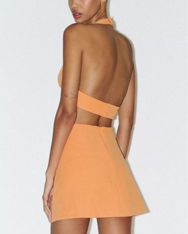 【新品】Orangery Mini Dress 27509B_20NEON_20ORANGE-