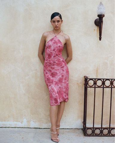 REALISATION PAR EDEN DRESS XXS 100％SILK Realisation Par Ivy Dress In Eden | Pickle