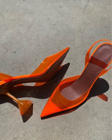 Bottega Veneta Orange Pumps | Pickle