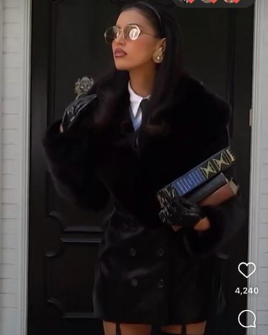 Faux Leather Coat | Pickle