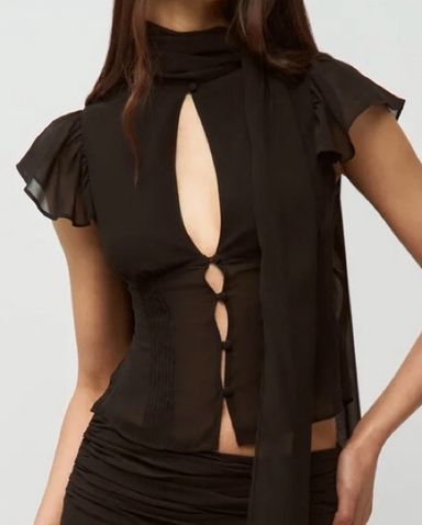 I AM GIA バタフライトップ　XS YVETTE TOP - WHITE : BUTTERFLY LACE | I.AM.GIA
