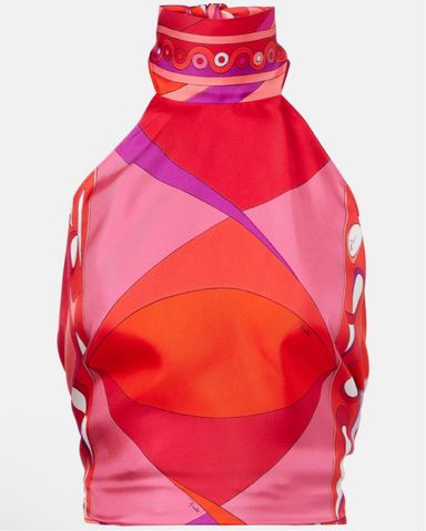 み*ん様 EMILIO PUCCI SILK ビジュー付きターバン Pucci Silk Too Halter | Pickle