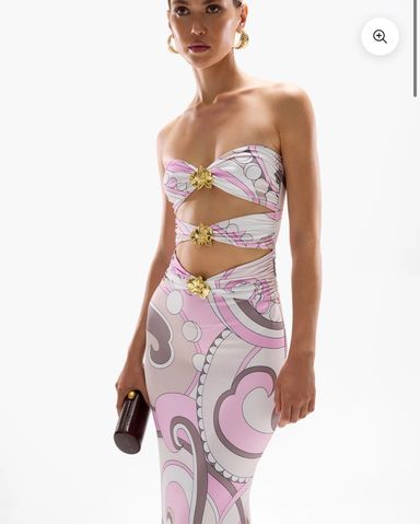 Emilio Pucci Silk Twill Halter Neck Dres | Pickle