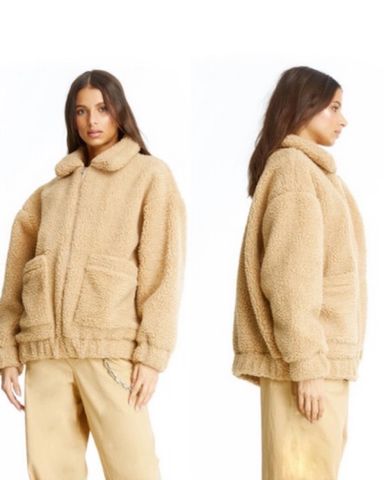 「かわいい～！」 Oversized Fur Faux Shaggy KHY Coat Pickle | S/M ジャケット・アウター