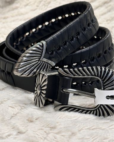 【関税込み】KHAITE ブラック Benny スタッズ ベルト Benny Stud Belt 30mm | KHAITE | elysewalker