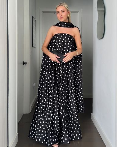 SNDYS Black And White Polka Dot Dress | Pickle