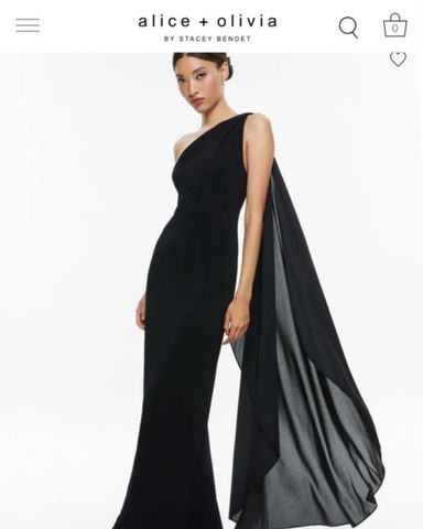 Alice + Olivia Montana Strap Back Gown | Pickle