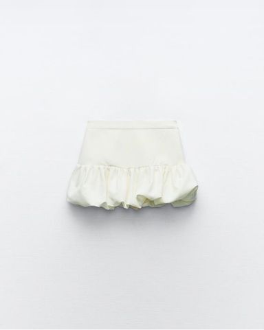Ruffle mini skirt zara cheap