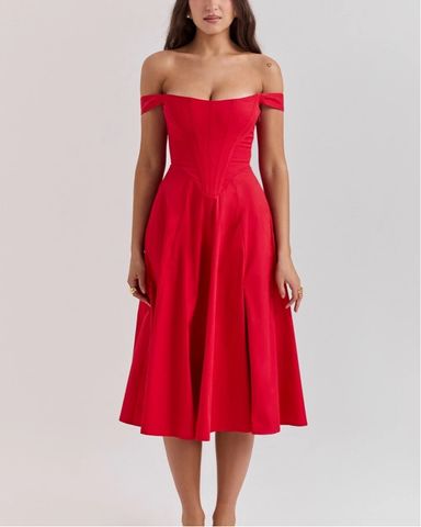 House Of CB Carmen Dress | Pickle