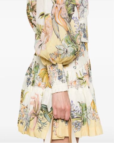 ❣️25新作 新品♡ Alice+Olivia プリント長袖ブラウス♡　661 ALICE+OLIVIA Blouse with Bow Tie | Pickle