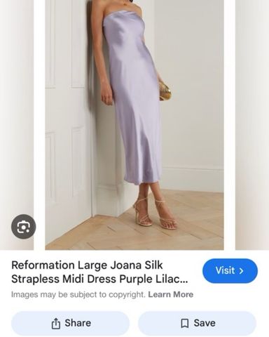 パーティードレス Suffix Strapless Lilac Crepe Midi Dress 636bc23e-68f5-392f-9dff-