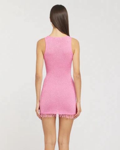 Ganni Pink Crochet Dress | Pickle