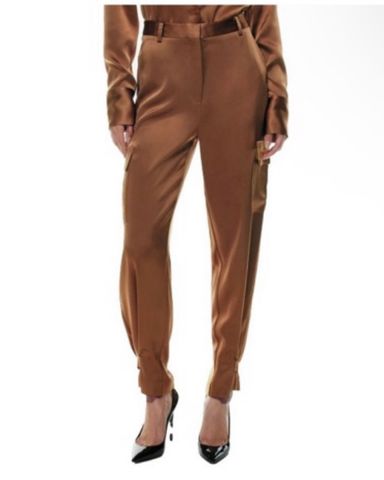 [RIBBONBIT] ☆ Carob Brown Slacks GPT Brown Bottoms – SEESTARZ