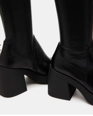 ★Steve Madden★ベスト商品★BERKLEIGH BLACK★ブーツ BERKLEIGH Black Women's Knee High Boot – Steve Madden