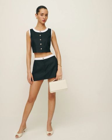 関税なし★REFORMATION★バレッタ 2ピースSET Reformation Beatrice Silk Two-piece Set | Pickle