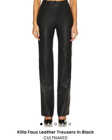 khy☆Faux Leather Pant☆パンツ Faux Leather Trouser | Black – Khy