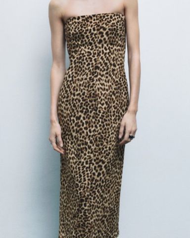 スカート FENDI Animal print dress Zara Animal Print Midi Dress | Pickle