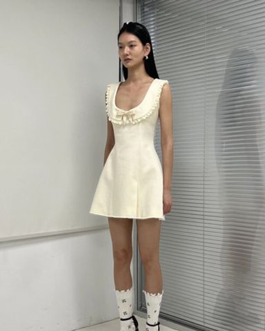 SHUSHU/TONG shushutong ホワイトミニワンピース 半袖 レディース ShuShu/Tong ワンピース | オンラインセールは最大67