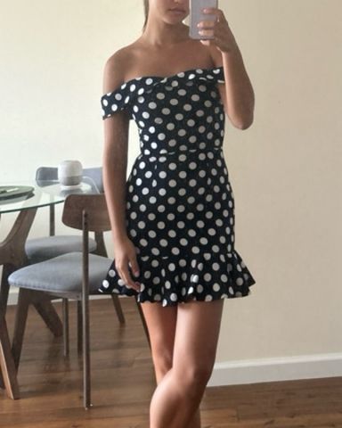 Jaded London Polka Dot Mini Dress | Pickle