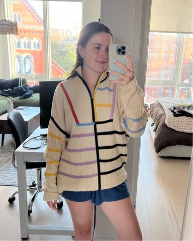 Ami Paris Striped Sweater | Pickle