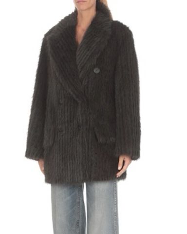 STAND studio Brown And Black Coat | Pickle