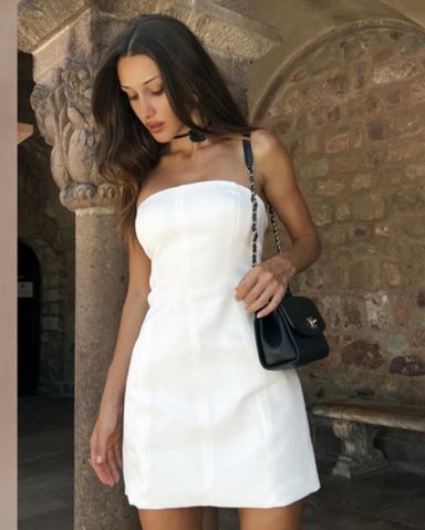 ワンピース tiger mist CECILY MINI DRESS CECILY MINI DRESS - WHITE – Tiger Mist USA