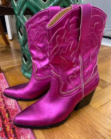 PARIS TEXAS Fuchsia スエード Monica ミュール LIDIA MULE 70 – Paris Texas US