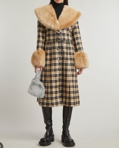 Brown Fur Lined Coat | Pickle
