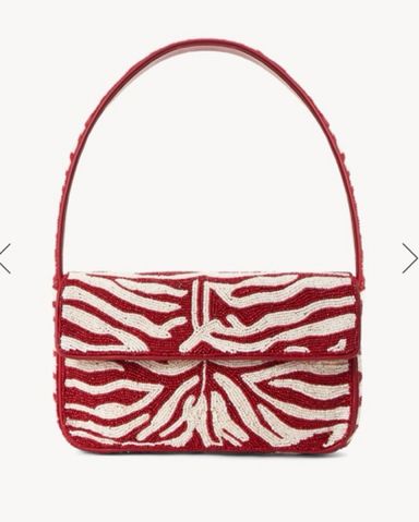 ハンドバッグ Campari Beaded Bag - Staud - Synthetic - Red STAUD Campari Beaded Bag in Red | Lyst
