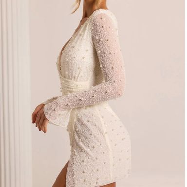 ワンピースその他 PAIN OR PLEASURE ANGEL HOOK DRESS white PP24HSOP01WH Pain or pleasure ANGEL HOOK DRESS white | KAZUE