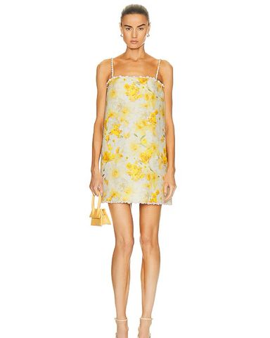 Zimmermann Yellow Floral Mini Dress | Pickle